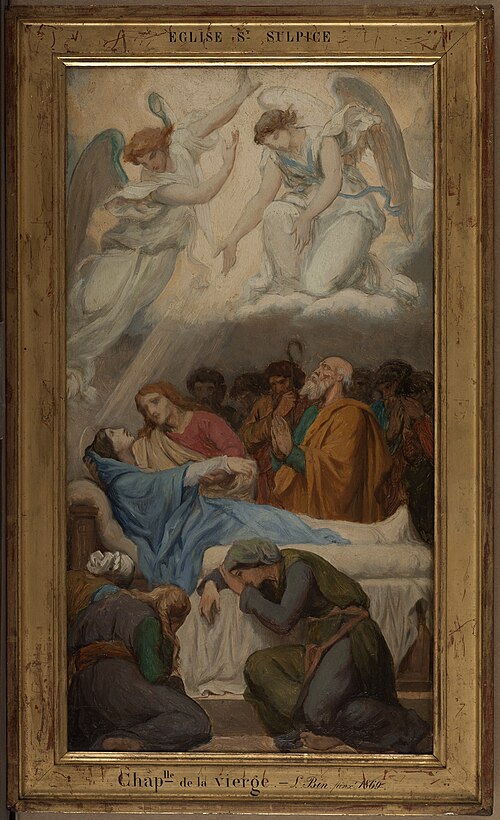 Esquisse pour l'église Saint-Sulpice : La Mort de la Vierge, 1869, Émile Bin