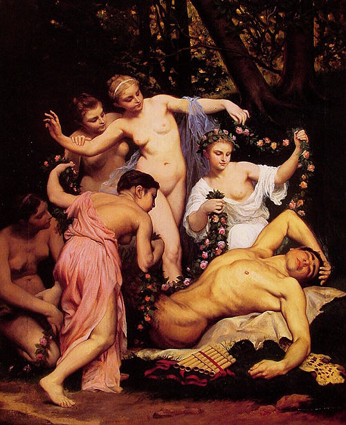 Pan's slumber, 1870, Émile Bin