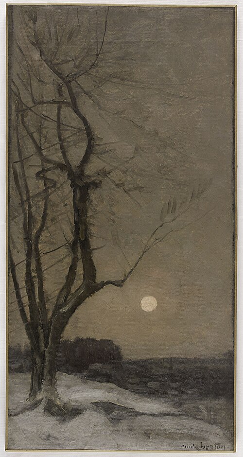 Esquisse pour l'escalier des fêtes de l'Hôtel de Ville de Paris : Le bois de Chaville, 1894, Émile Breton