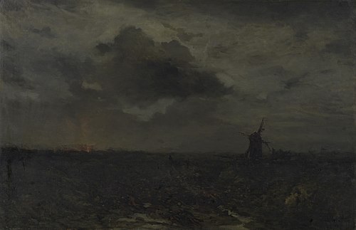Night after the Battle of St. Quentin, 1871, Émile Breton