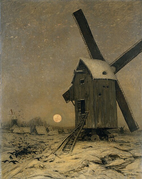 Un Rude hiver, 1898, Émile Breton