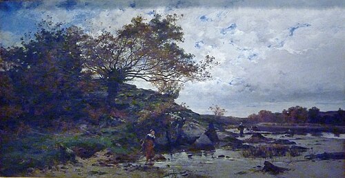 Les Bords de l'Aven (Finistère), 1878, Émile Charles Dameron