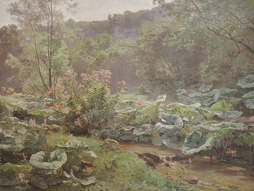 Vallon dans les montagnes du Doubs, 1893, Émile Isenbart
