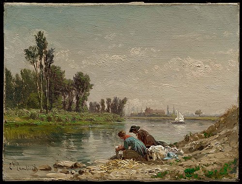 Washerwomen, , Émile Lambinet