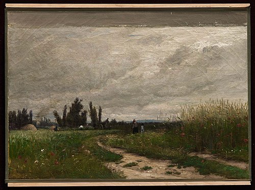 Road through the Fields, 1872, Émile Lambinet