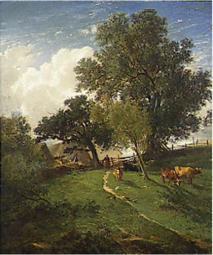 A Landscape, 1851, Émile Lambinet