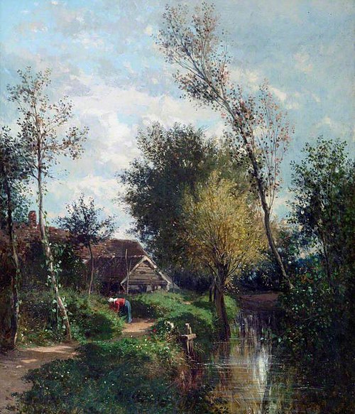 Landscape at Écouen, near Paris, 1858, Émile Lambinet