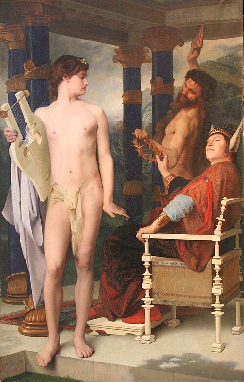 Le jugement de Midas, 1870, Émile Lévy