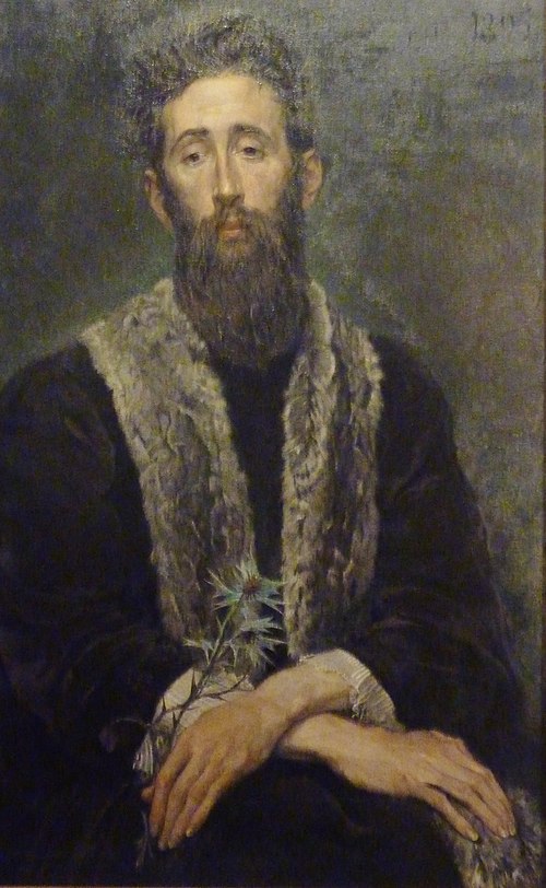 Étude autopsychique, portrait de l'artiste, 1895, Émile Motte