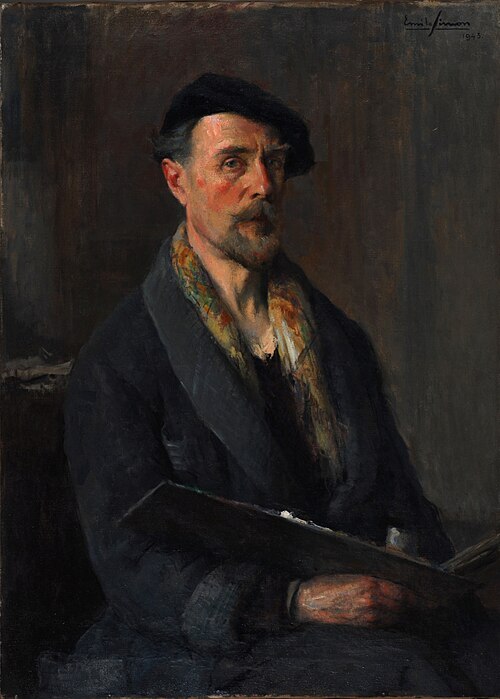 Autoportrait d'Émile Simon, 1943, Émile Simon
