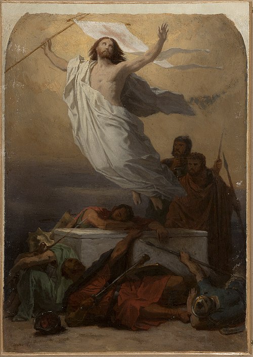 Esquisse pour l'église Saint-Eustache : La Résurrection du Christ, 1856, Émile Signol