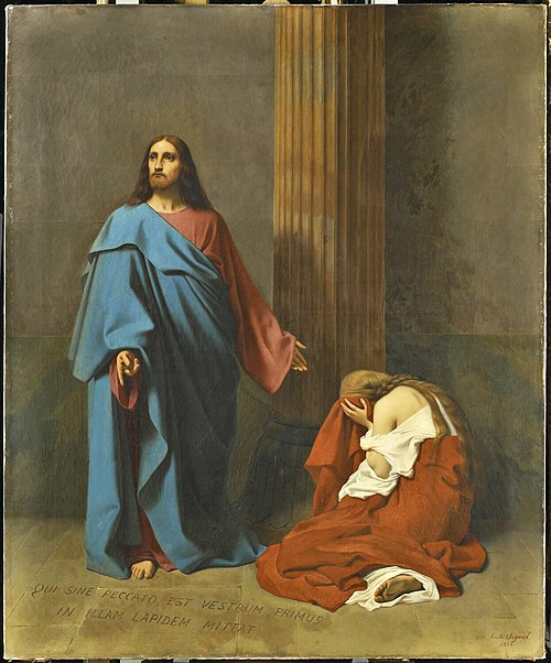 La Femme adultère, 1840, Émile Signol