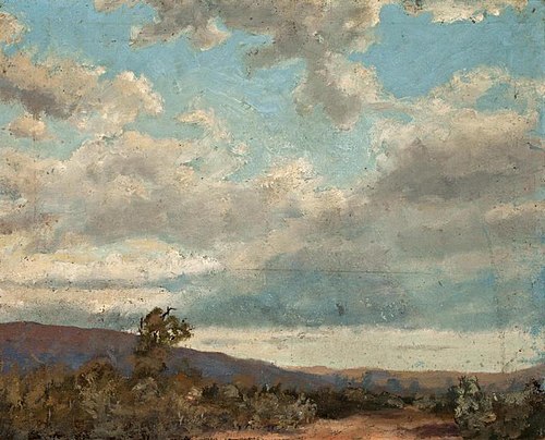 Distant Hills (Clouds over Black Mountain), 1890, Solon Borglum