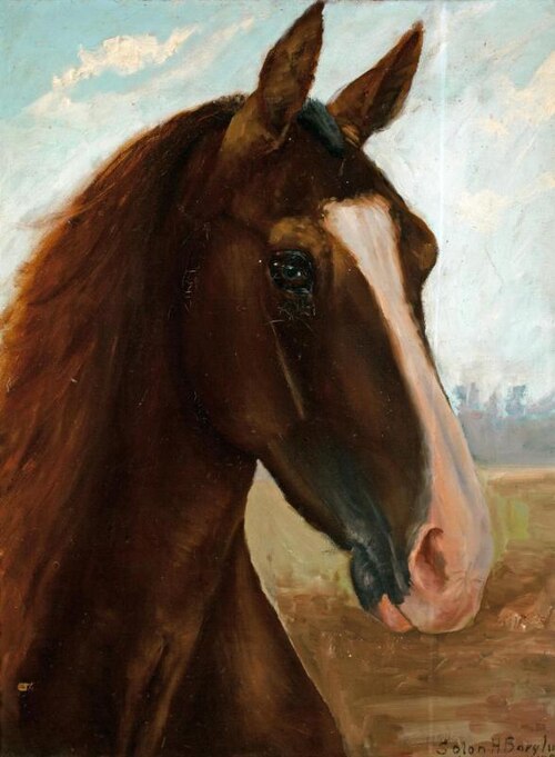 The Horse's Head, 1896, Solon Borglum