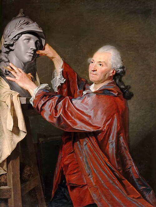 Louis-Claude Vassé, sculptor, 1771, Étienne Aubry