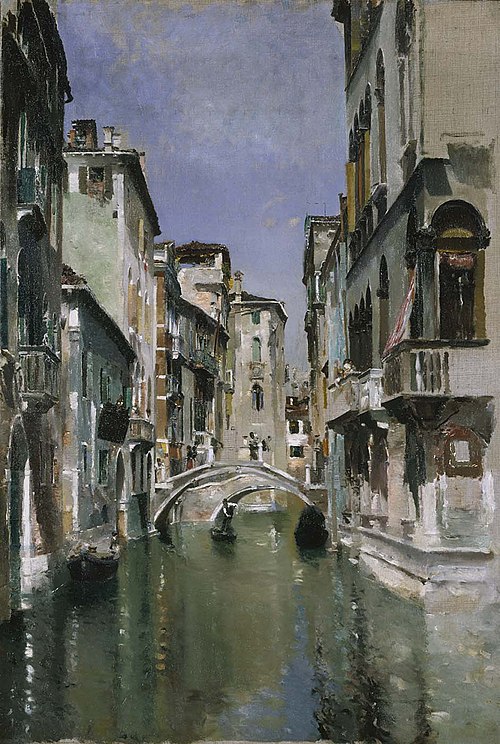Canal in Venice, San Trovaso Quarter, 1885, Robert Frederick Blum