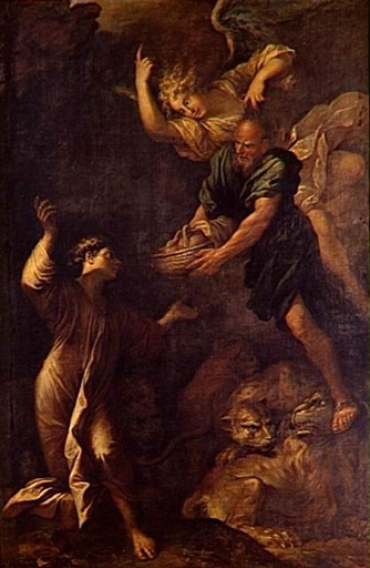 Daniel dans la fosse aux lions, 1662, Salvator Rosa