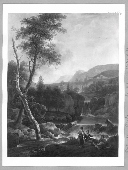 Landscape with figures, 1651, Salvator Rosa