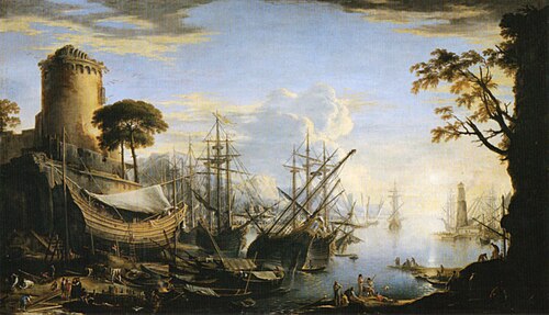 Marina del Porto, 1641, Salvator Rosa