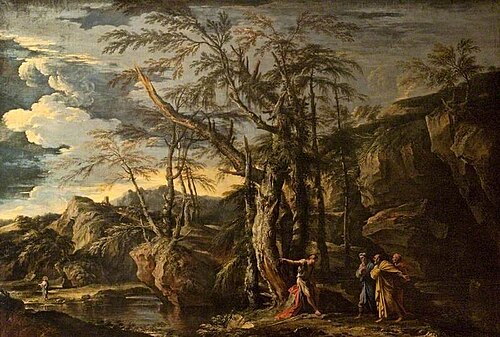Saint John the Baptist Revealing Christ to the Disciples, 1655, Salvator Rosa