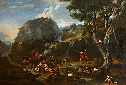 Landscape with Saint John the Baptist Preaching, , Salvator Rosa