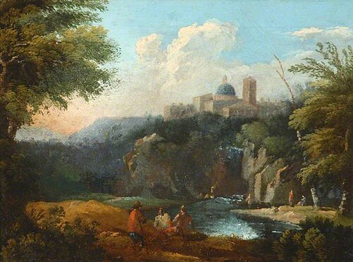 Wild Landscape with Castle on a Crag, , Salvator Rosa