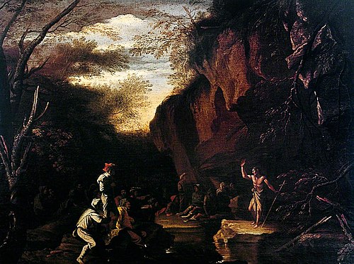 Saint John Preaching, , Salvator Rosa