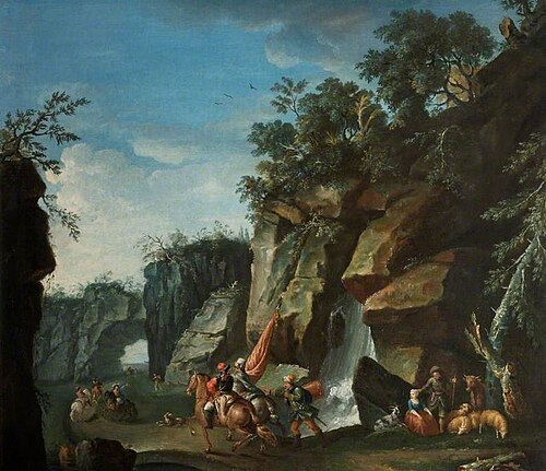 Landscape with Horsemen, , Salvator Rosa