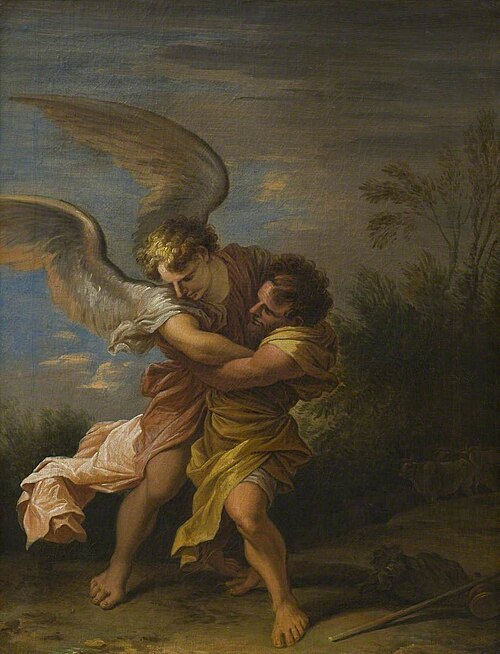 Jacob Wrestling with the Angel, , Salvator Rosa