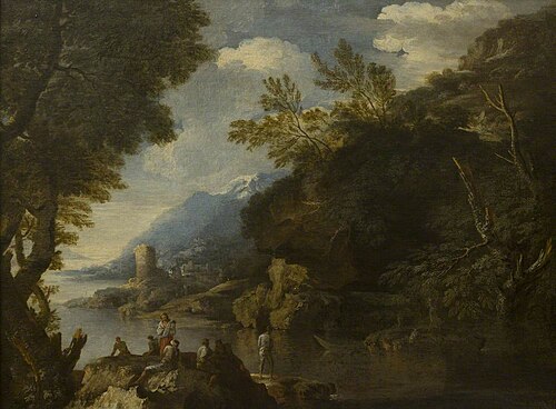 Landscape with Figures and Boats, , Salvator Rosa