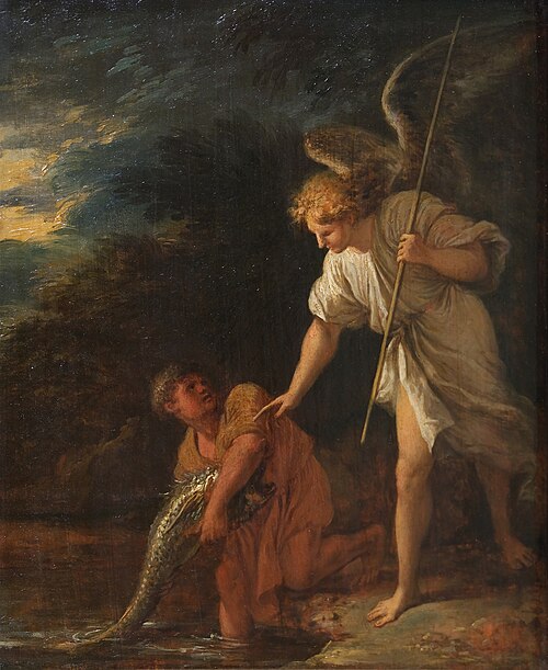 Tobias and the Angel, 1650, Salvator Rosa