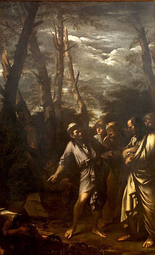 Diogenes Throwing away his Drinking Cup, 1651, Salvator Rosa