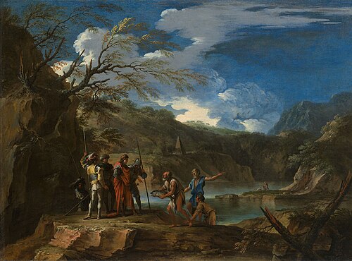 Polycrates and the Fisherman, 1664, Salvator Rosa