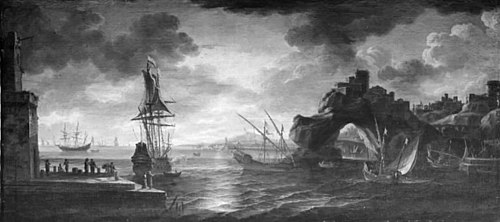 Southern Harbour, 1651, Salvator Rosa