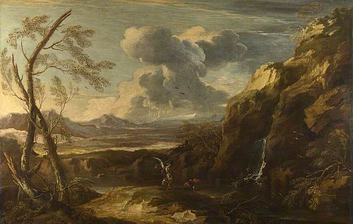 Landscape with Tobias and the Angel, 1666, Salvator Rosa