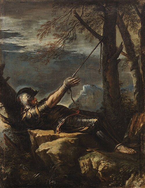 William of Maleval as a penitent, 1645, Salvator Rosa