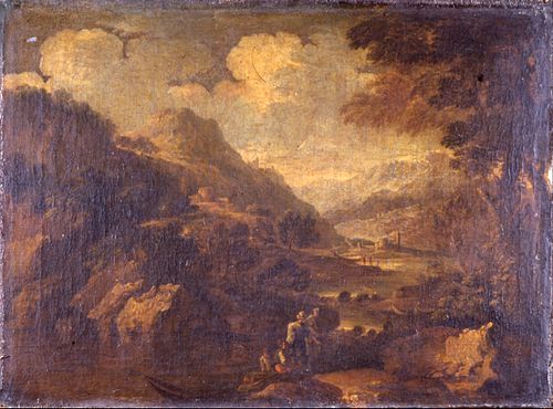 Mountainous Landscape, 1650, Salvator Rosa