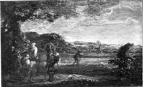 Bucht bei bewegter See, 1644, Salvator Rosa