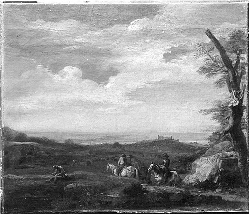 Landschaft mit Reitern, 1644, Salvator Rosa