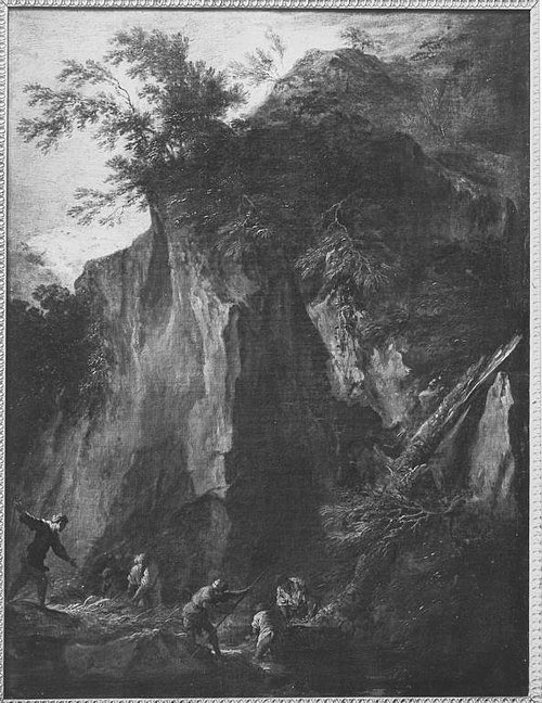 Felsenlandschaft, 1644, Salvator Rosa