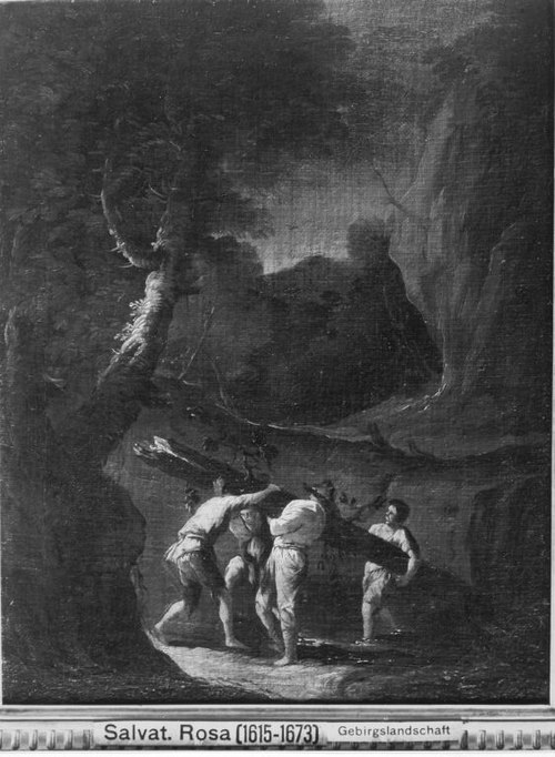 Gebirgslandschaft, 1644, Salvator Rosa