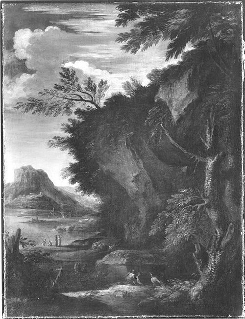 Craggy Landscape, 1644, Salvator Rosa