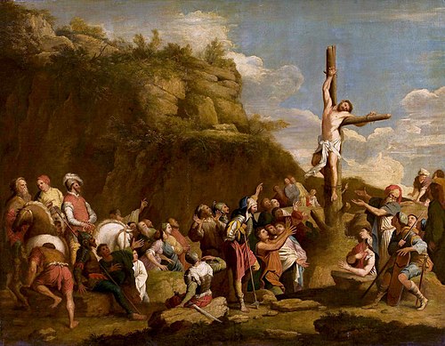 Crucifixion of Polyclitus, 1650, Salvator Rosa