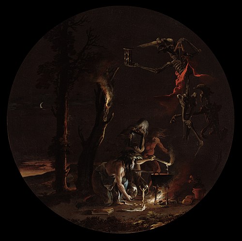Scenes of Witchcraft: Evening, 1640, Salvator Rosa