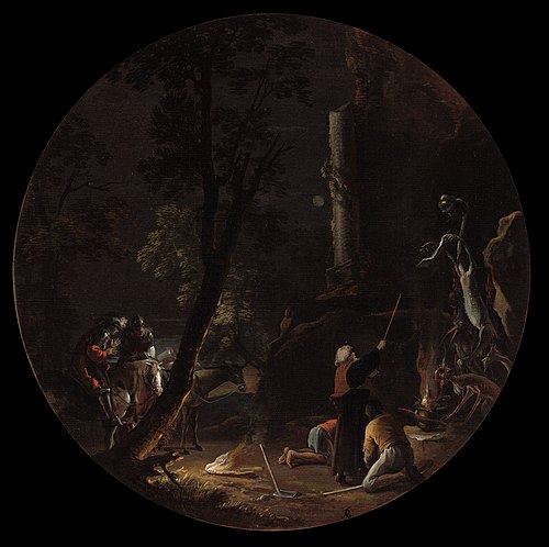 Scenes of Witchcraft: Night, 1640, Salvator Rosa