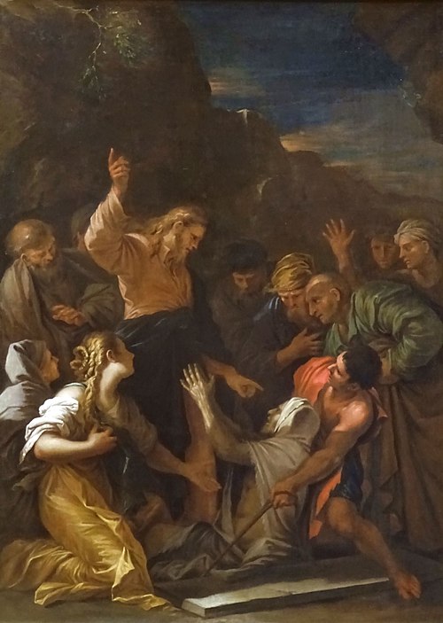 The Raising of Lazarus, 1700, Salvator Rosa