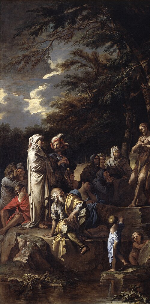 Saint John the Baptist Preaching in the Wilderness, 1660, Salvator Rosa