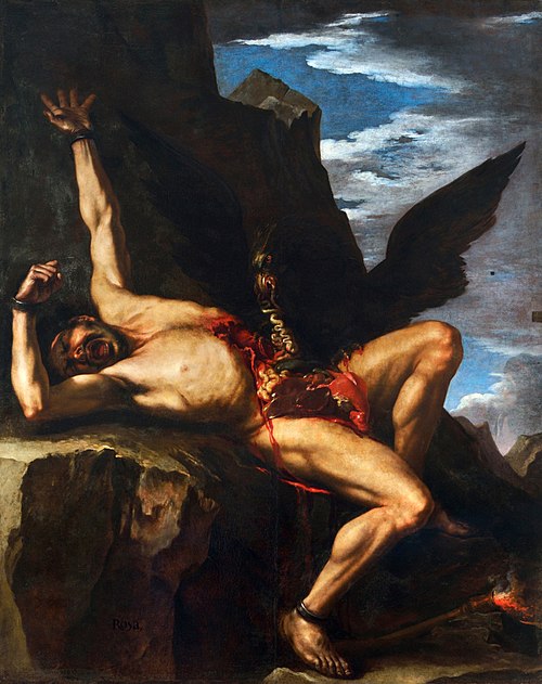 Le supplice de Prométhée, 1640, Salvator Rosa