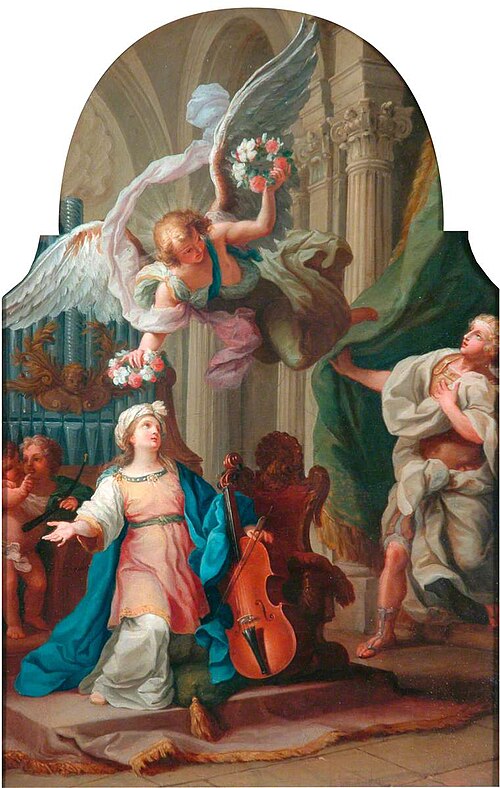 Saint Cecilia, , Luigi Vanvitelli