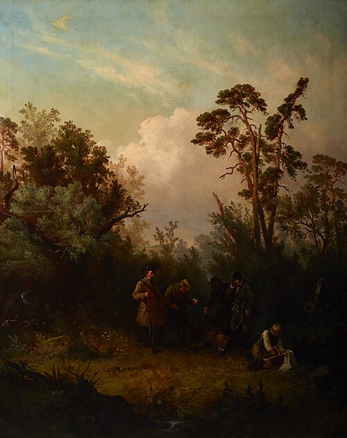 Boar-Hunting, 1857, Franciszek Kostrzewski